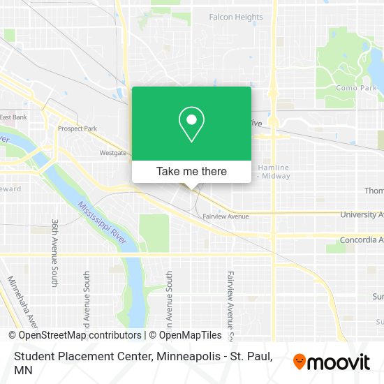 Mapa de Student Placement Center