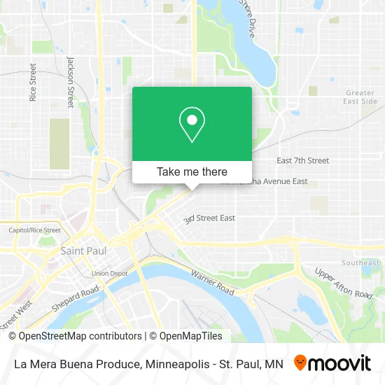 La Mera Buena Produce map
