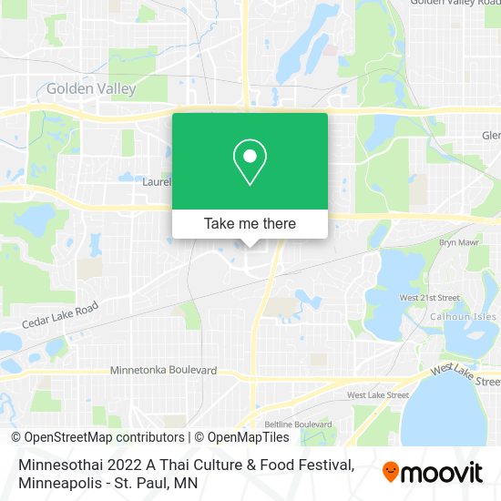 Minnesothai 2022 A Thai Culture & Food Festival map