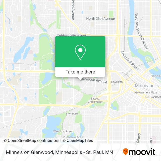 Minne's on Glenwood map