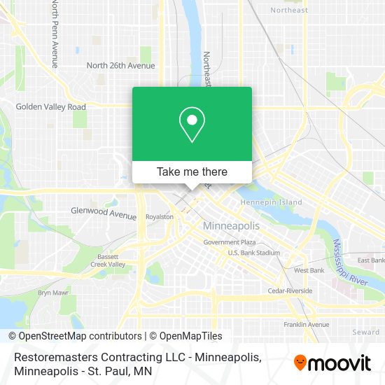 Restoremasters Contracting LLC - Minneapolis map