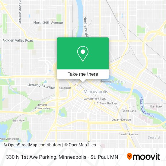 Mapa de 330 N 1st Ave Parking