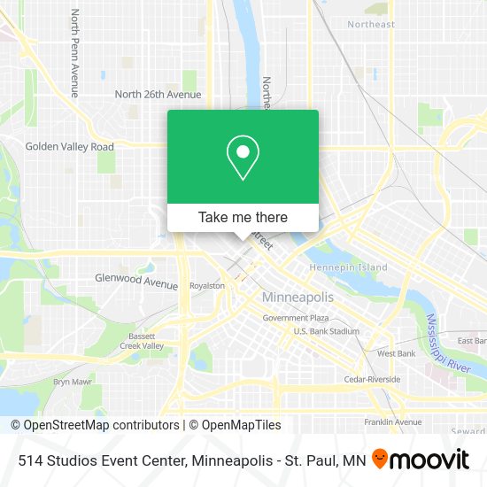 Mapa de 514 Studios Event Center