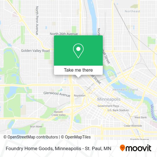 Foundry Home Goods map