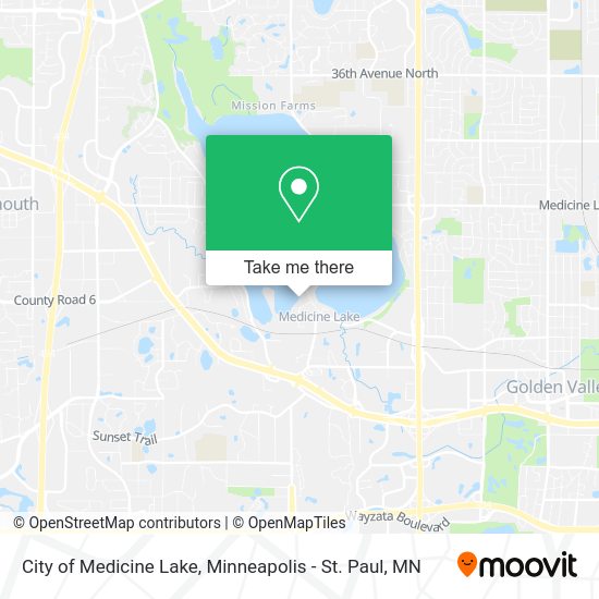 City of Medicine Lake map