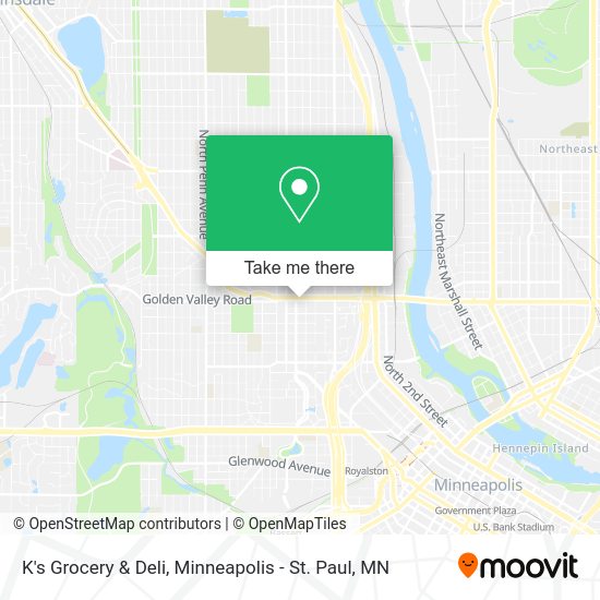 K's Grocery & Deli map
