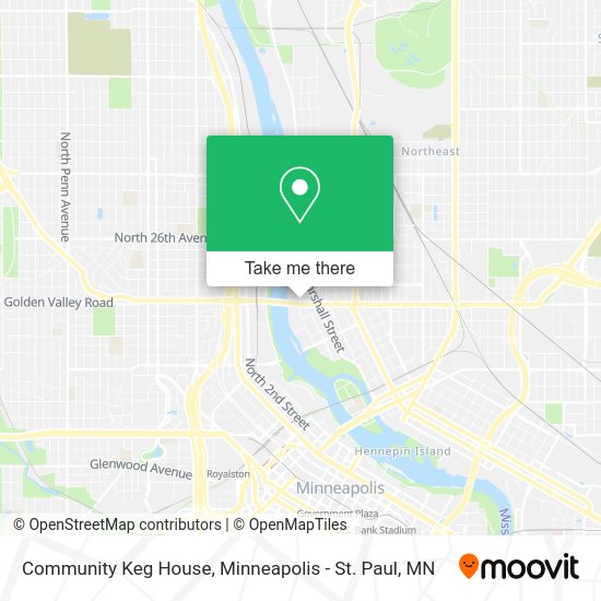 Community Keg House map