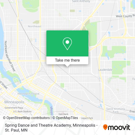 Mapa de Spring Dance and Theatre Academy