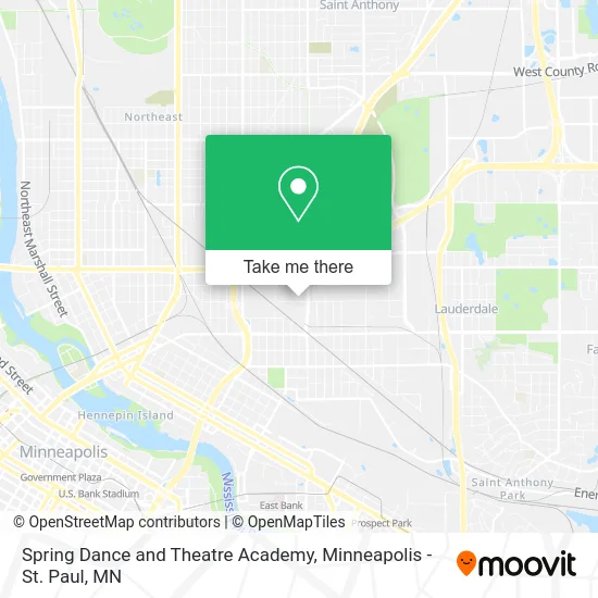 Mapa de Spring Dance and Theatre Academy
