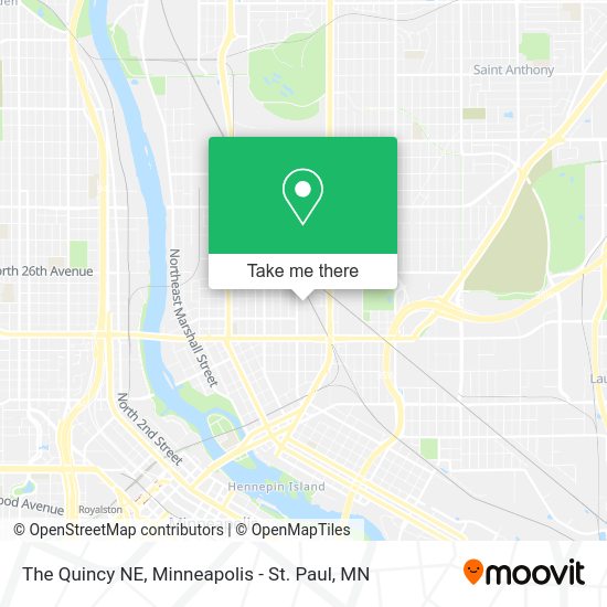 The Quincy NE map