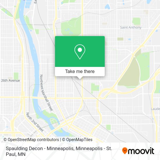 Mapa de Spaulding Decon - Minneapolis