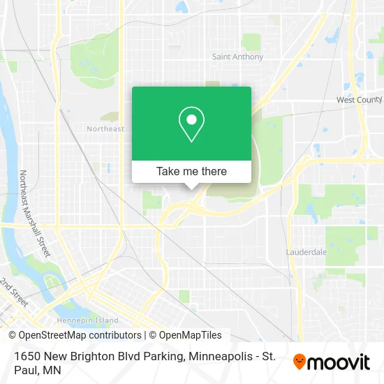 1650 New Brighton Blvd Parking map