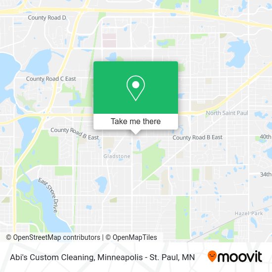 Abi's Custom Cleaning map