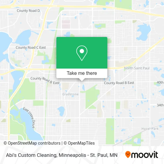 Abi's Custom Cleaning map