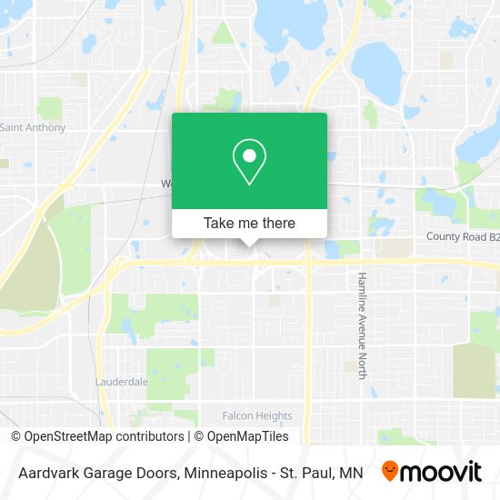 Aardvark Garage Doors map