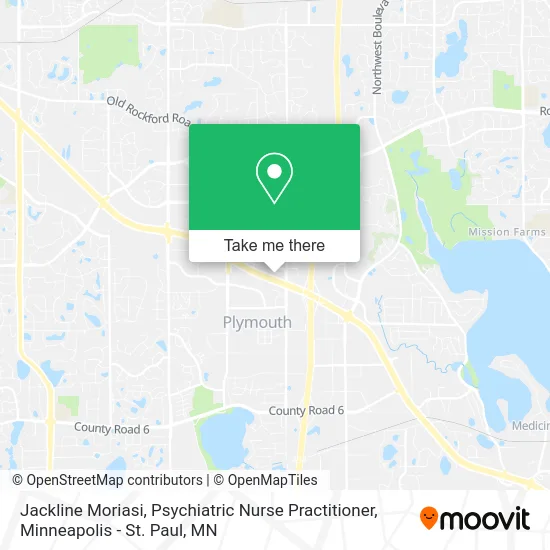Mapa de Jackline Moriasi, Psychiatric Nurse Practitioner