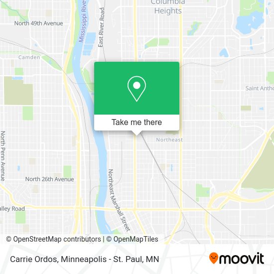 Carrie Ordos map