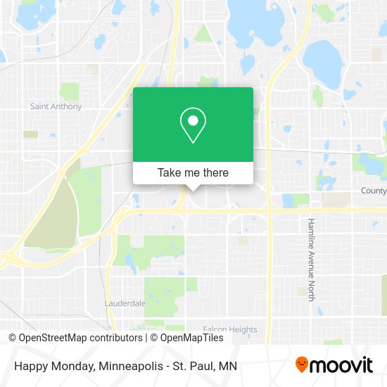 Happy Monday map