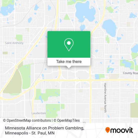 Minnesota Alliance on Problem Gambling map