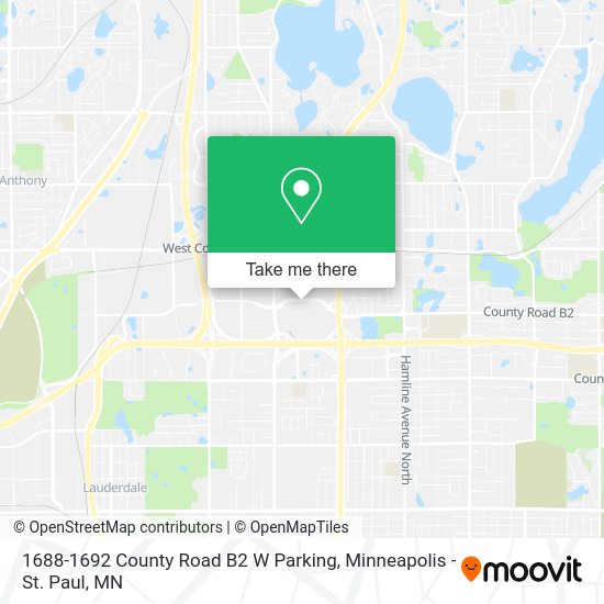 Mapa de 1688-1692 County Road B2 W Parking