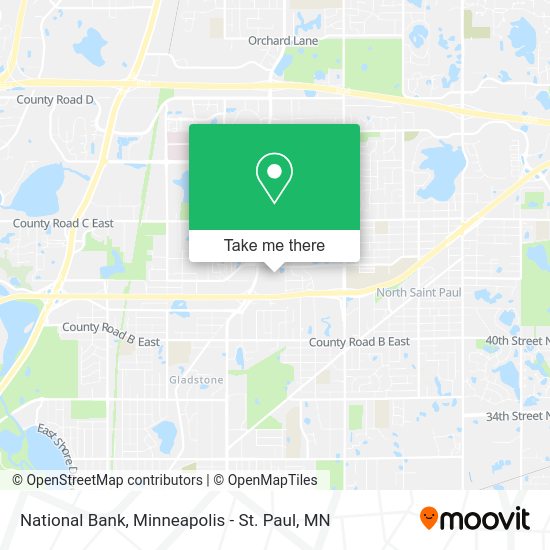 National Bank map