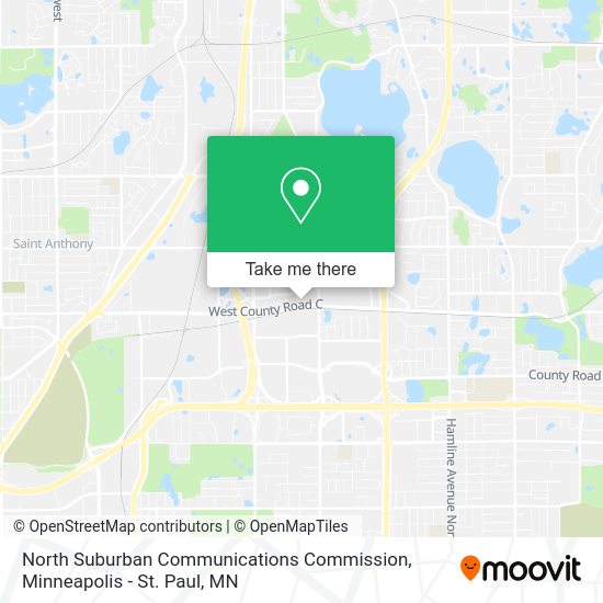 North Suburban Communications Commission map
