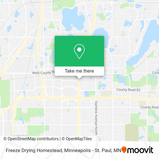 Freeze Drying Homestead map