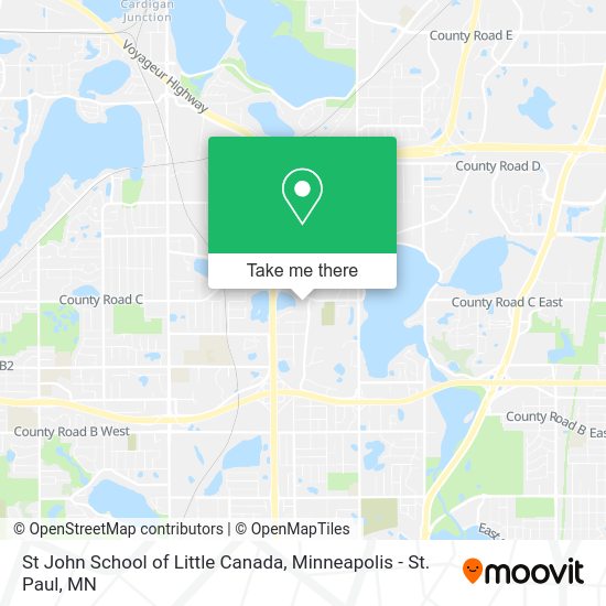 St John School of Little Canada map