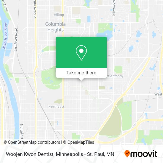 Mapa de Woojen Kwon Dentist