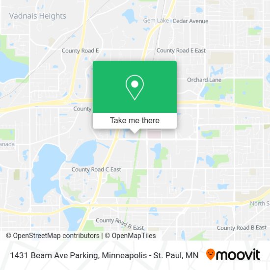 Mapa de 1431 Beam Ave Parking