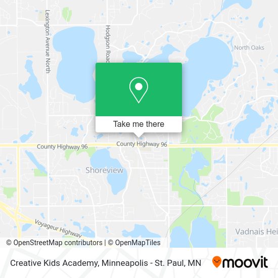 Mapa de Creative Kids Academy