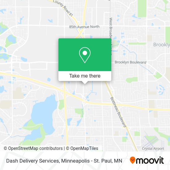 Dash Delivery Services map