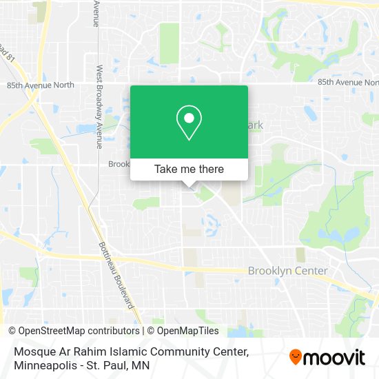 Mosque Ar Rahim Islamic Community Center map