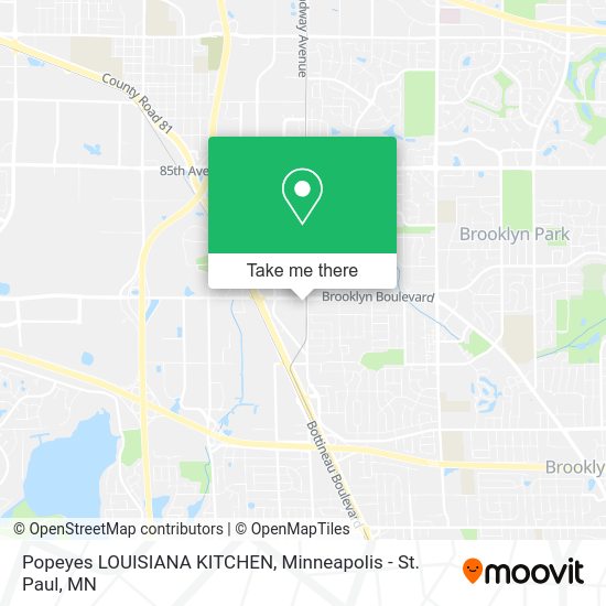Popeyes LOUISIANA KITCHEN map