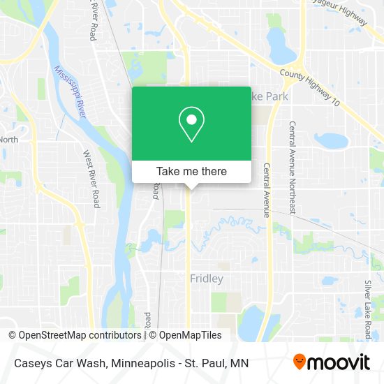 Mapa de Caseys Car Wash