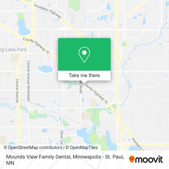 Mounds View Family Dental map