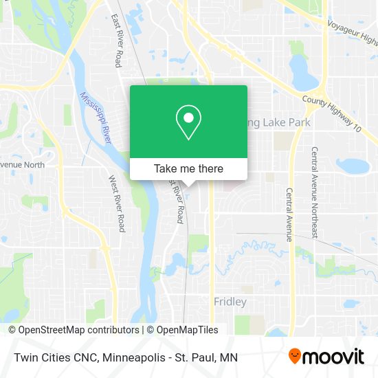 Mapa de Twin Cities CNC