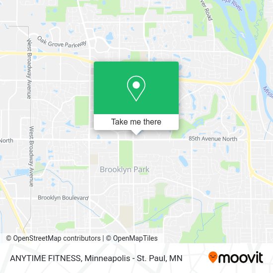 ANYTIME FITNESS map