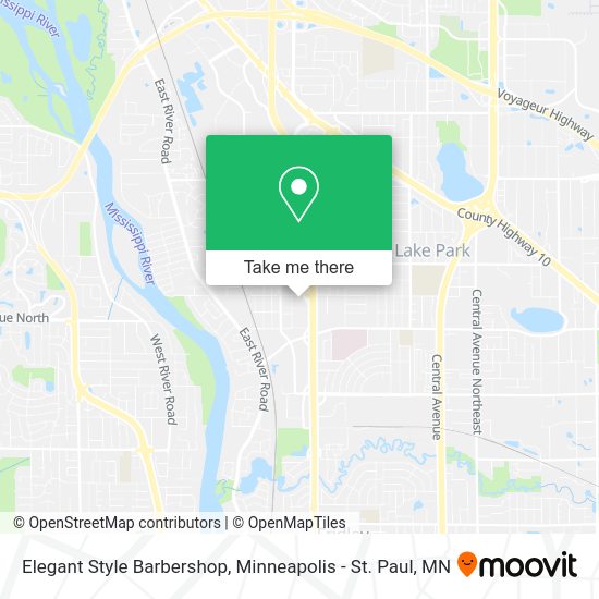 Elegant Style Barbershop map