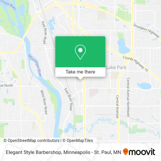 Elegant Style Barbershop map
