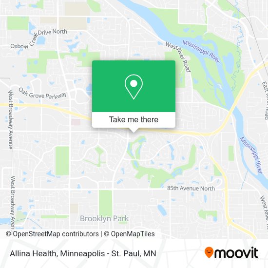 Mapa de Allina Health