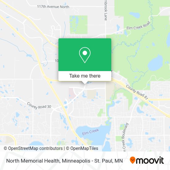 North Memorial Health map