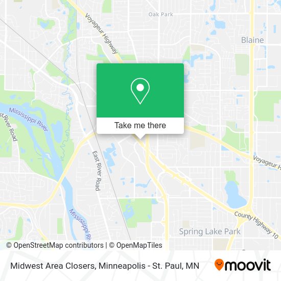 Midwest Area Closers map