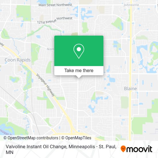 Mapa de Valvoline Instant Oil Change
