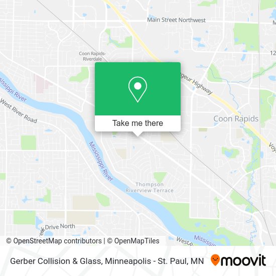 Gerber Collision & Glass map