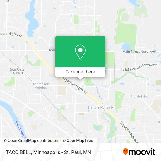 TACO BELL map