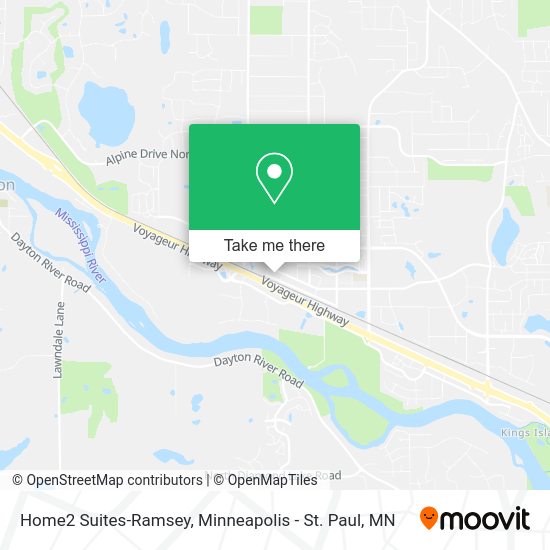 Mapa de Home2 Suites-Ramsey