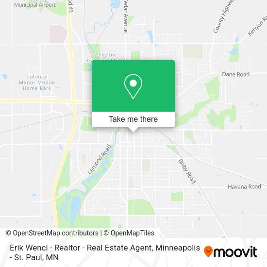 Erik Wencl - Realtor - Real Estate Agent map