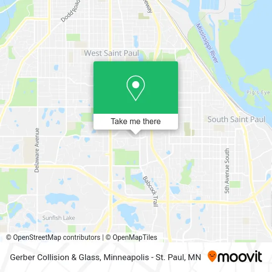 Gerber Collision & Glass map
