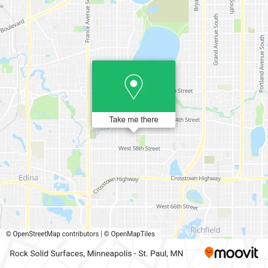 Rock Solid Surfaces map